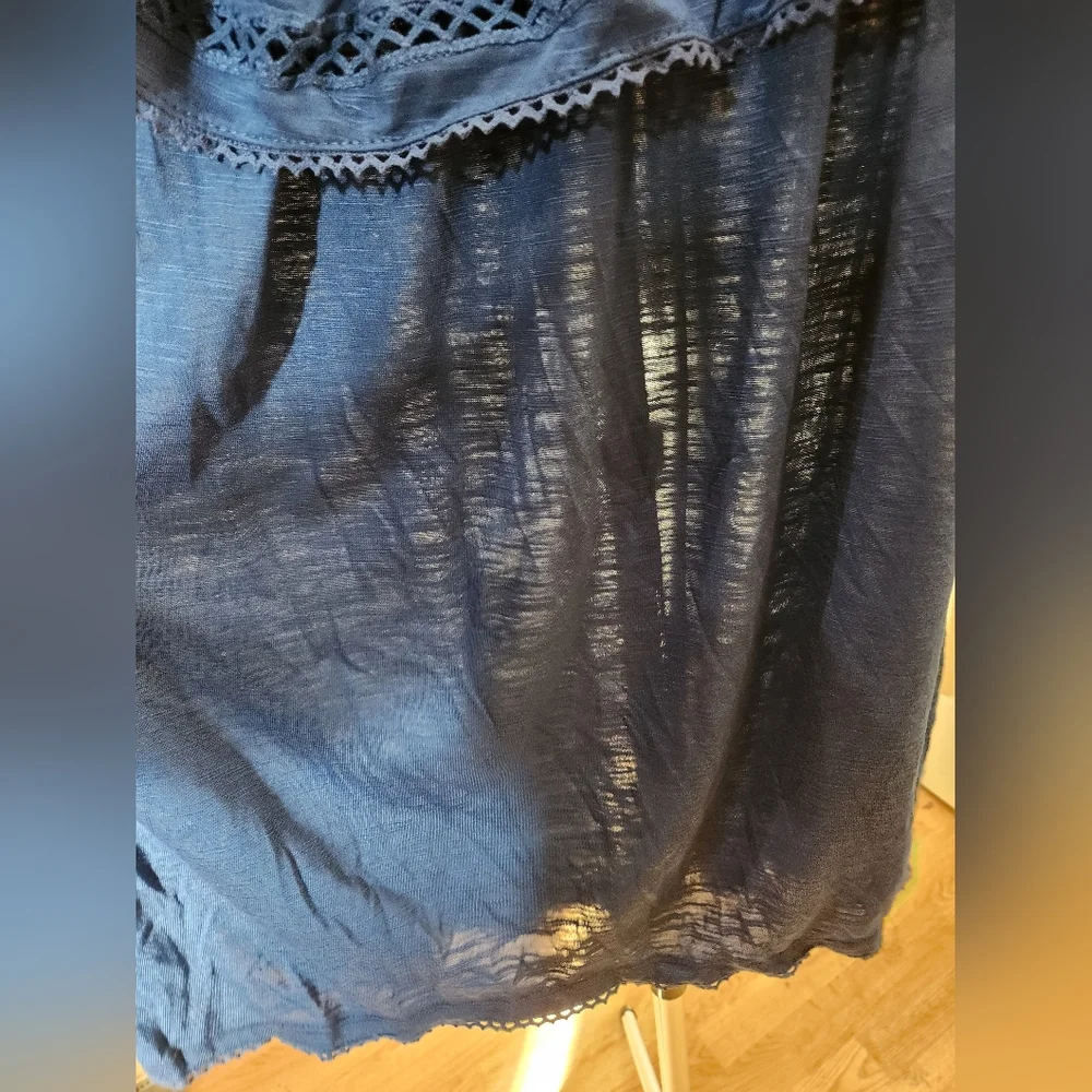 NWT Women's Blue Off-Shoulder Top Faded Glory Size XL - Picture 2 of 9